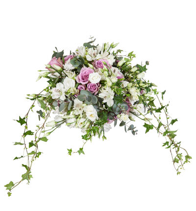 Bohemsk brudebukett i lilla